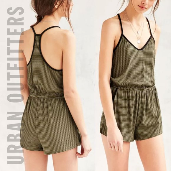 SILENCE + NOISE Striped Racerback Romper - Picture 2 of 8